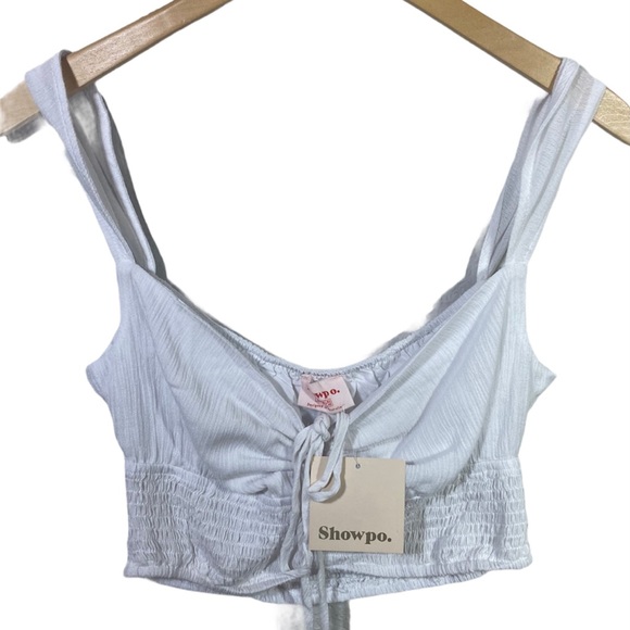 NWT Showpo Streetscape Top White Size 8 US - Picture 6 of 8